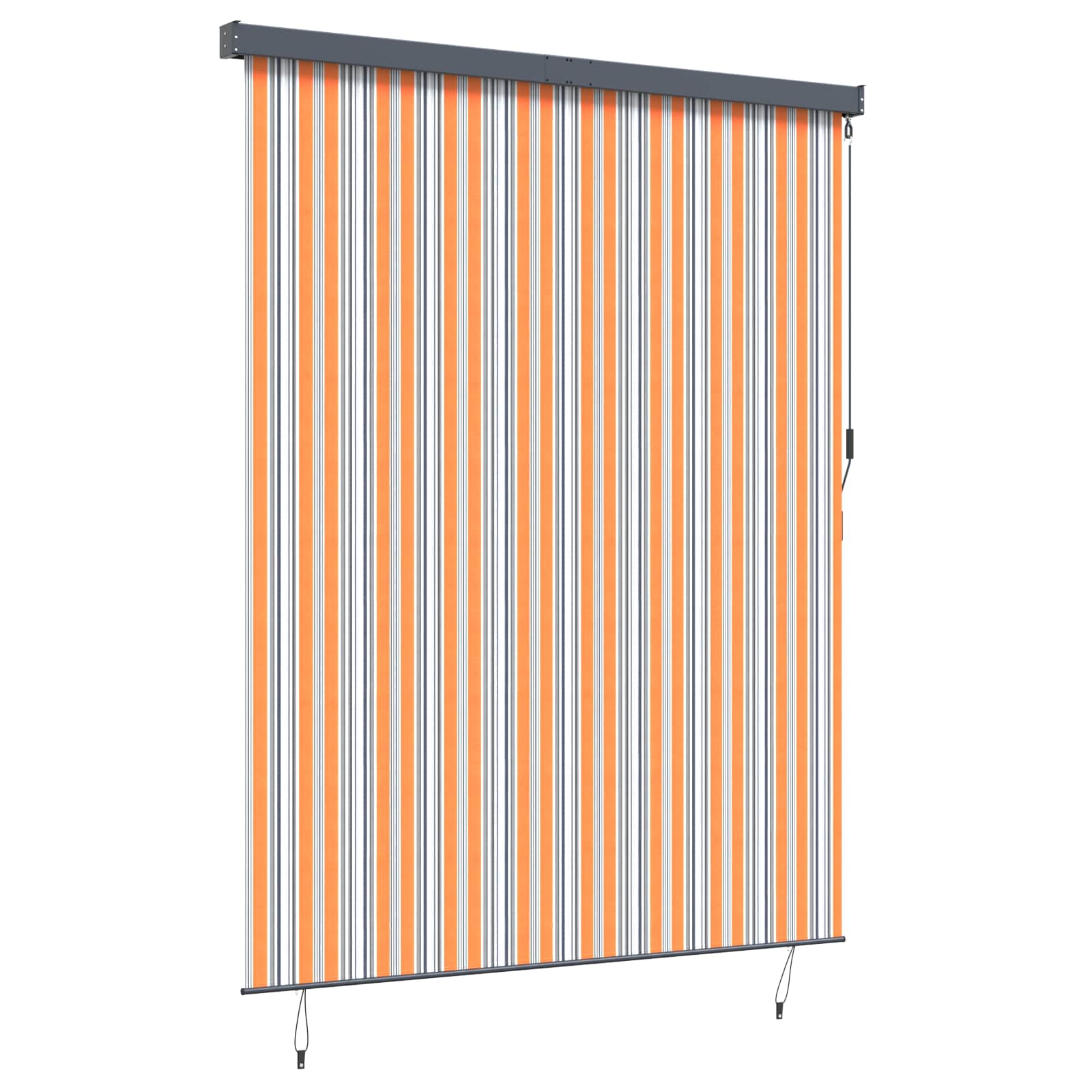 vidaXL Roleta Żółty i Niebieski 200 x 250 cm Materiał i Aluminium