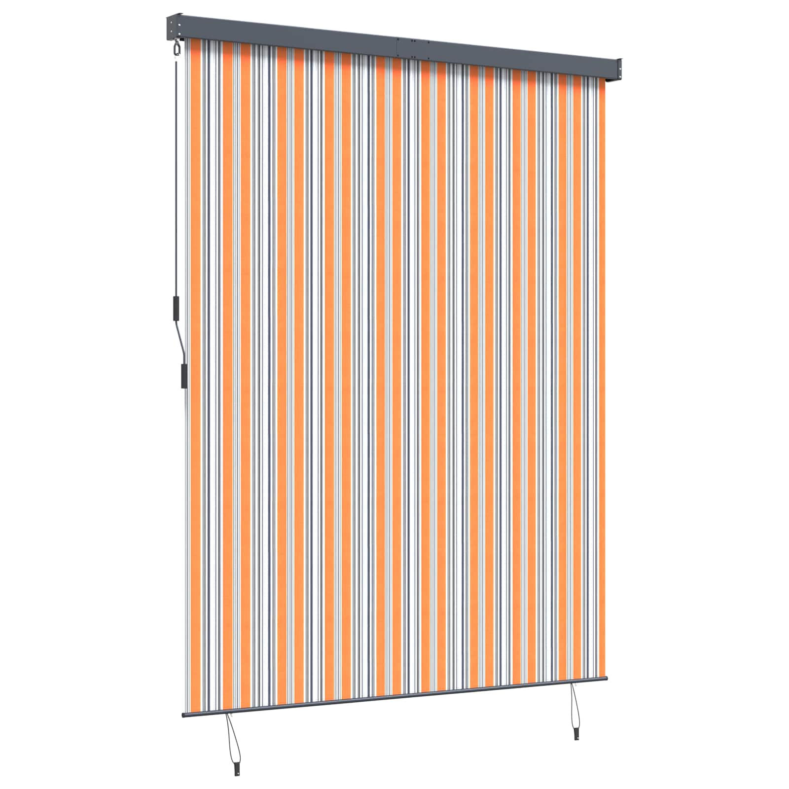 vidaXL Roleta Żółty i Niebieski 200 x 250 cm Materiał i Aluminium
