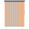 vidaXL Roleta Żółty i Niebieski 200 x 250 cm Materiał i Aluminium