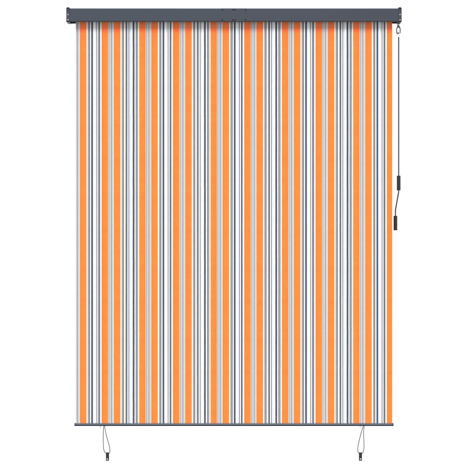vidaXL Roleta Żółty i Niebieski 200 x 250 cm Materiał i Aluminium