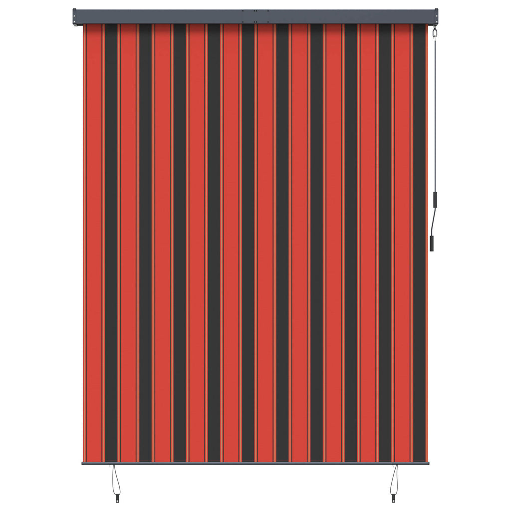vidaXL Roleta Pomarańczowy i brązowy 200 x 250 cm Materiał i Aluminium