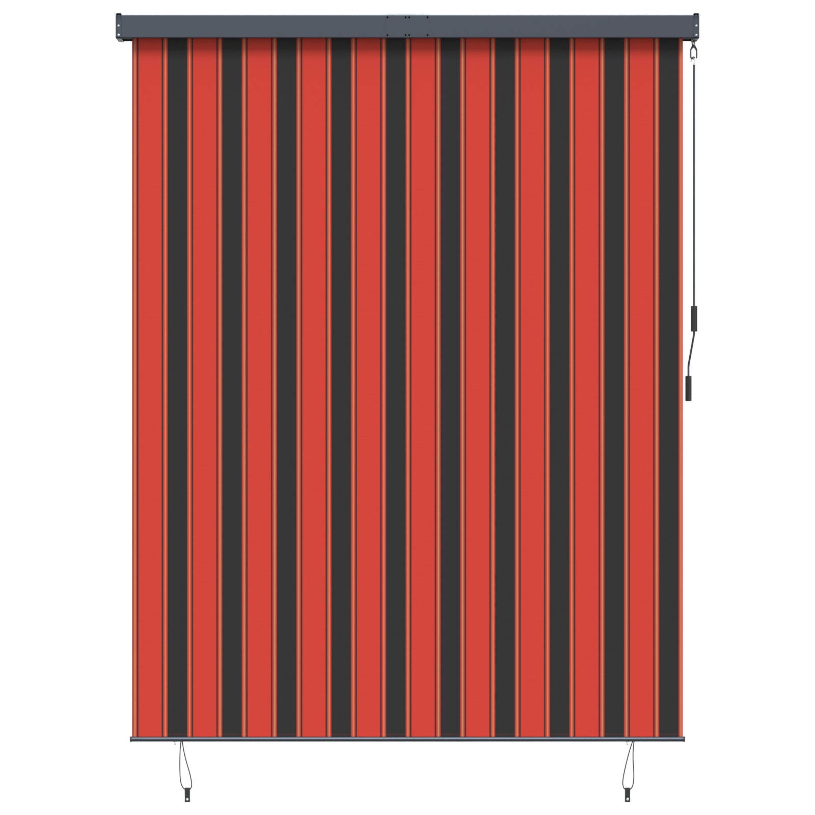 vidaXL Roleta Pomarańczowy i brązowy 200 x 250 cm Materiał i Aluminium
