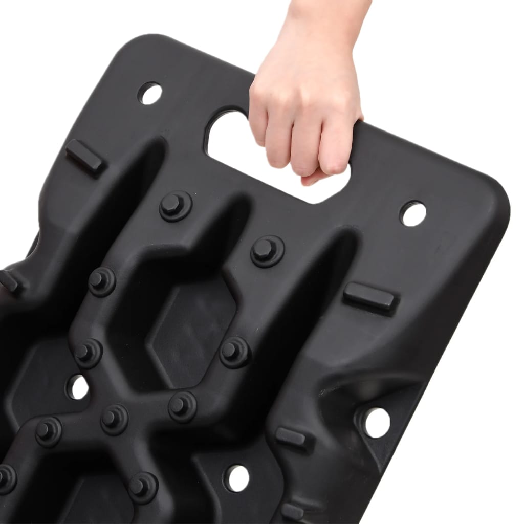vidaXL Trapy, 2 szt., czarne, 107x31x7 cm, nylon