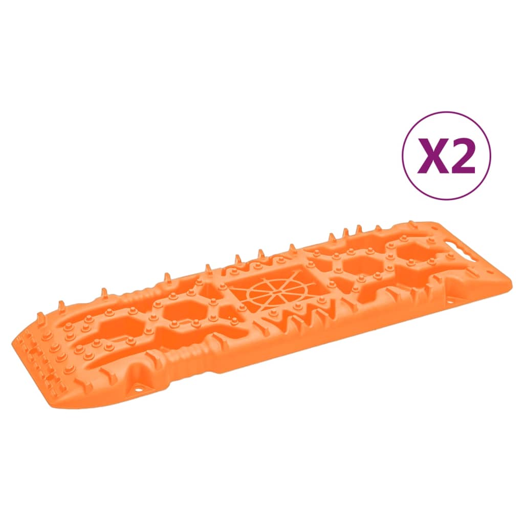 vidaXL Trapy, 2 szt., pomarańczowe, 107x31x7 cm, nylon