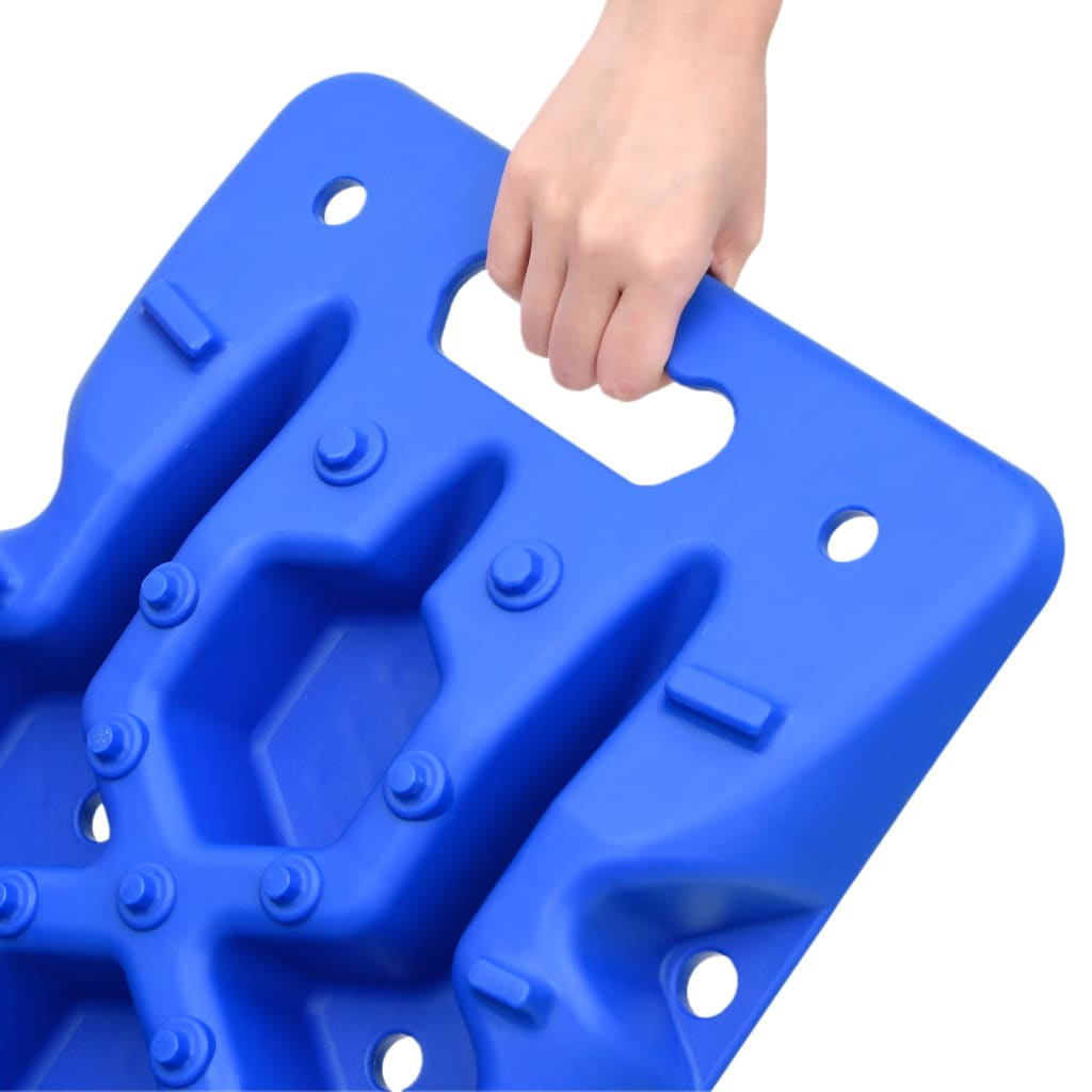 vidaXL Trapy, 2 szt., niebieskie, 107x31x7 cm, nylon