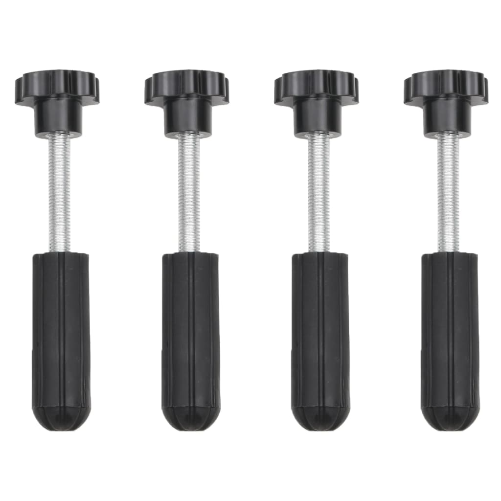 vidaXL Trapy, 2 szt., czarne, 106x30,5x7 cm, nylon