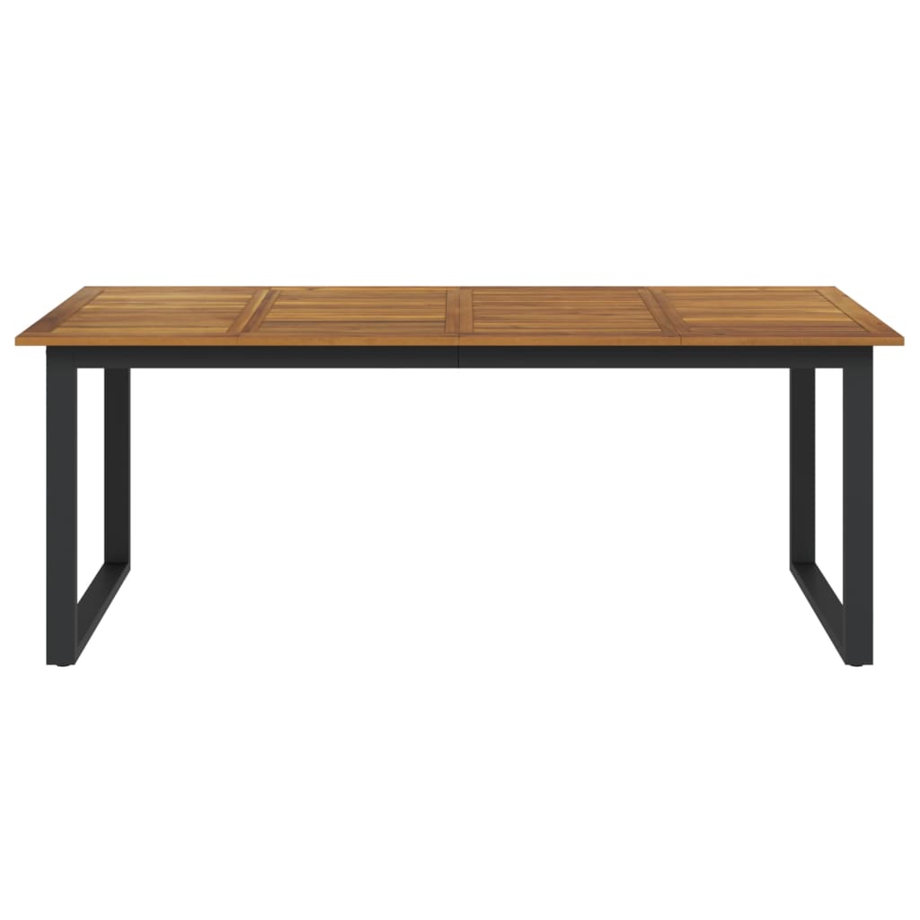 vidaXL Stół ogrodowy z nogami w kształcie U, 200x90x75 cm, akacja