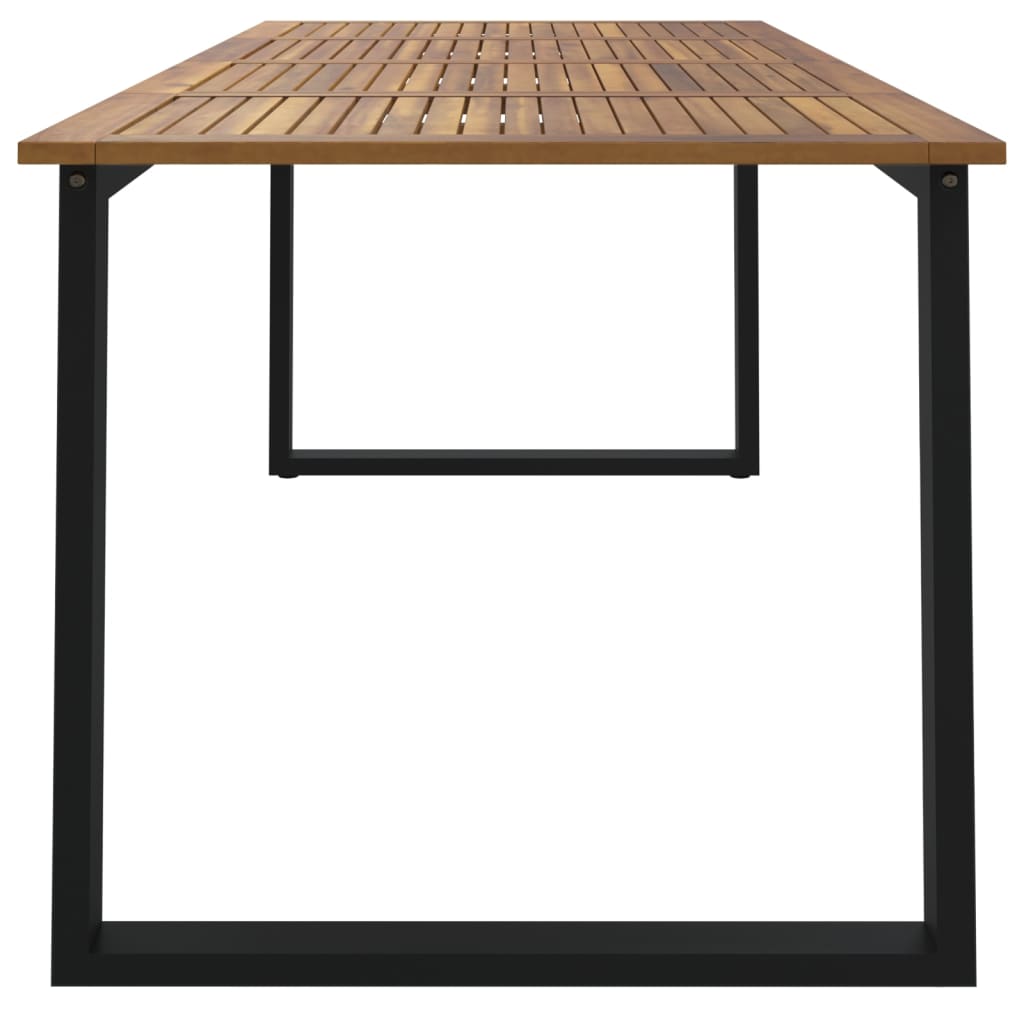 vidaXL Stół ogrodowy z nogami w kształcie U, 200x90x75 cm, akacja