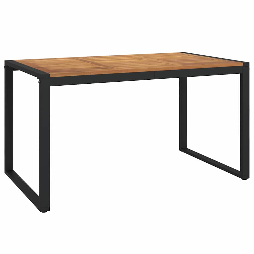 vidaXL Stół ogrodowy z nogami w kształcie U, 140x80x75 cm, akacja
