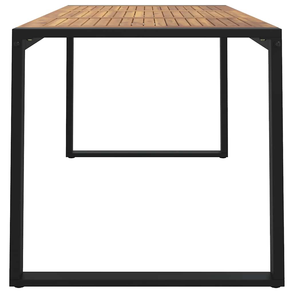 vidaXL Stół ogrodowy z nogami w kształcie U, 140x80x75 cm, akacja