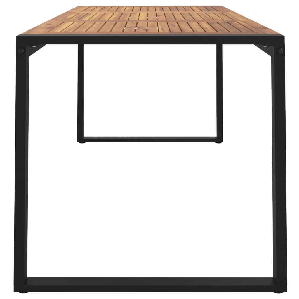 vidaXL Stół ogrodowy z nogami w kształcie U, 180x90x75 cm, akacja