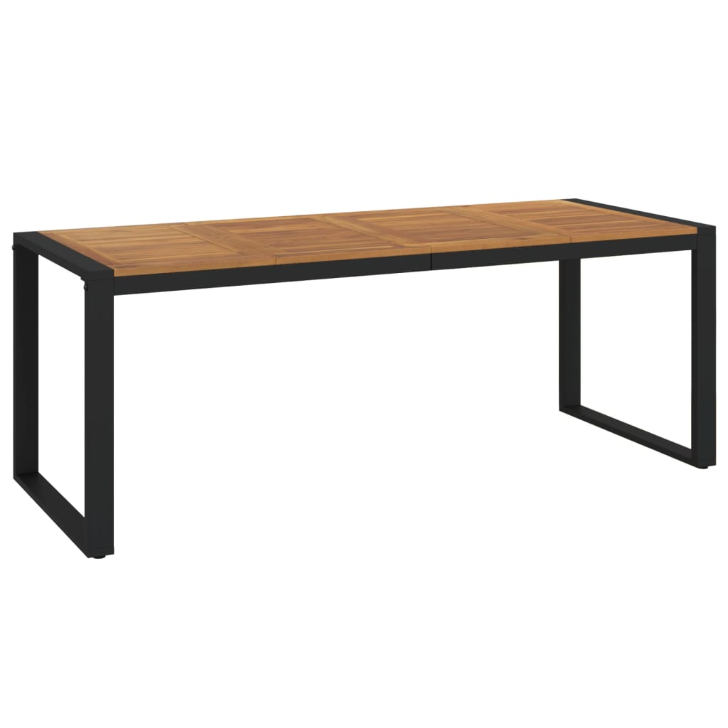 vidaXL Stół ogrodowy z nogami w kształcie U, 200x90x75 cm, akacja