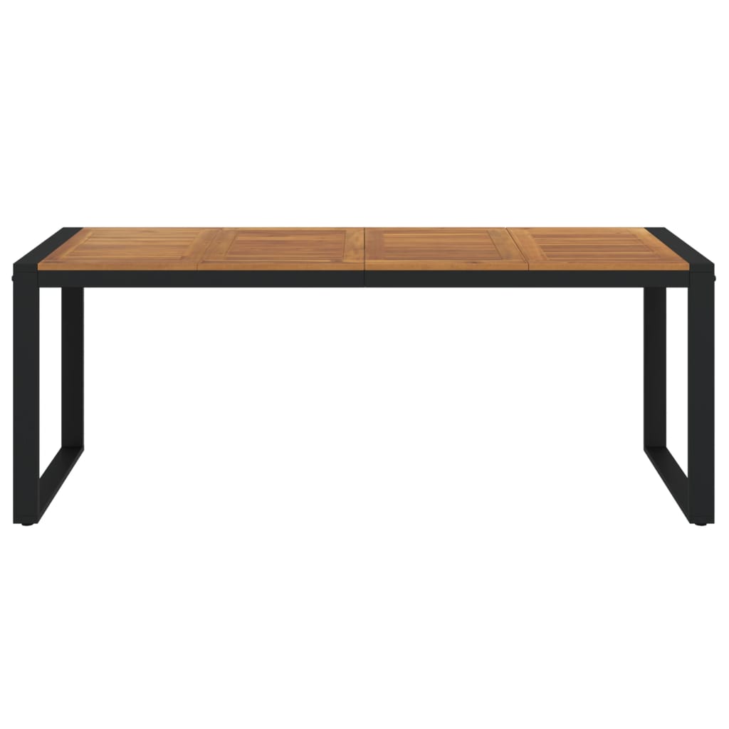 vidaXL Stół ogrodowy z nogami w kształcie U, 200x90x75 cm, akacja