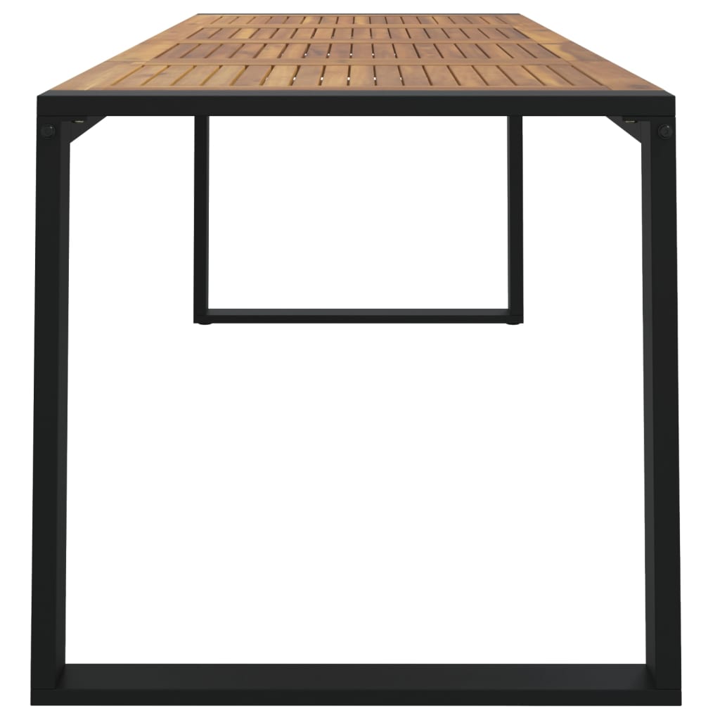 vidaXL Stół ogrodowy z nogami w kształcie U, 200x90x75 cm, akacja