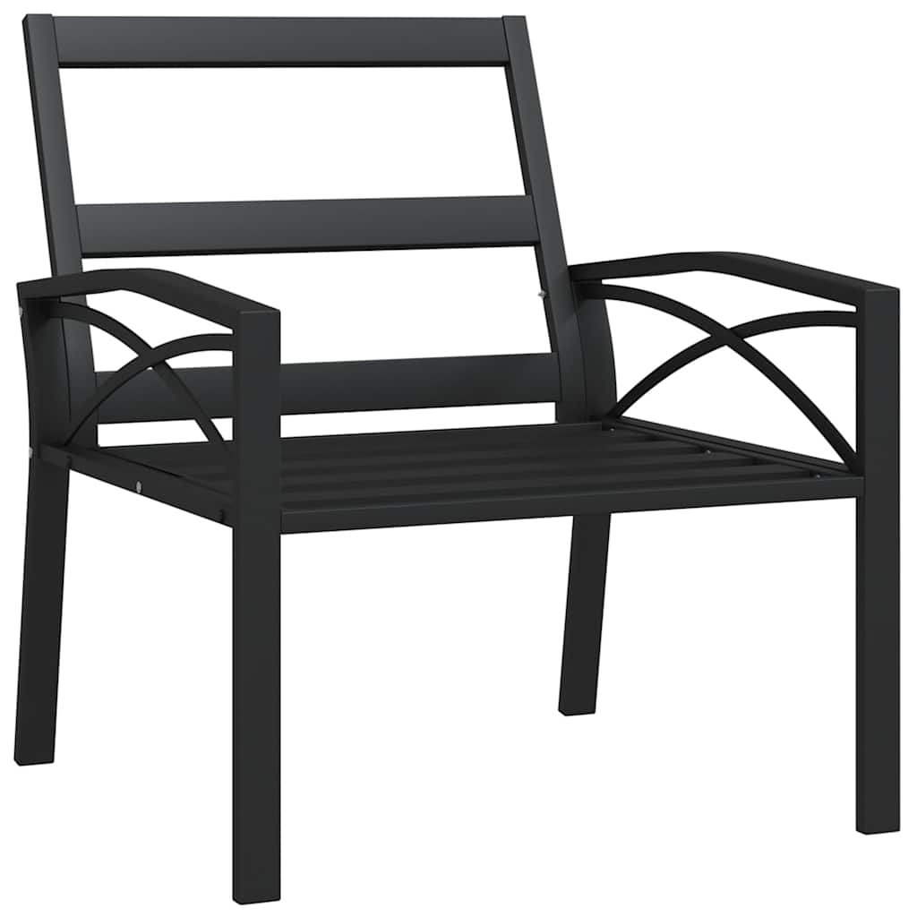 vidaXL Krzesła ogrodowe z szarymi poduszkami, 2 szt, 68x76x79 cm, stal