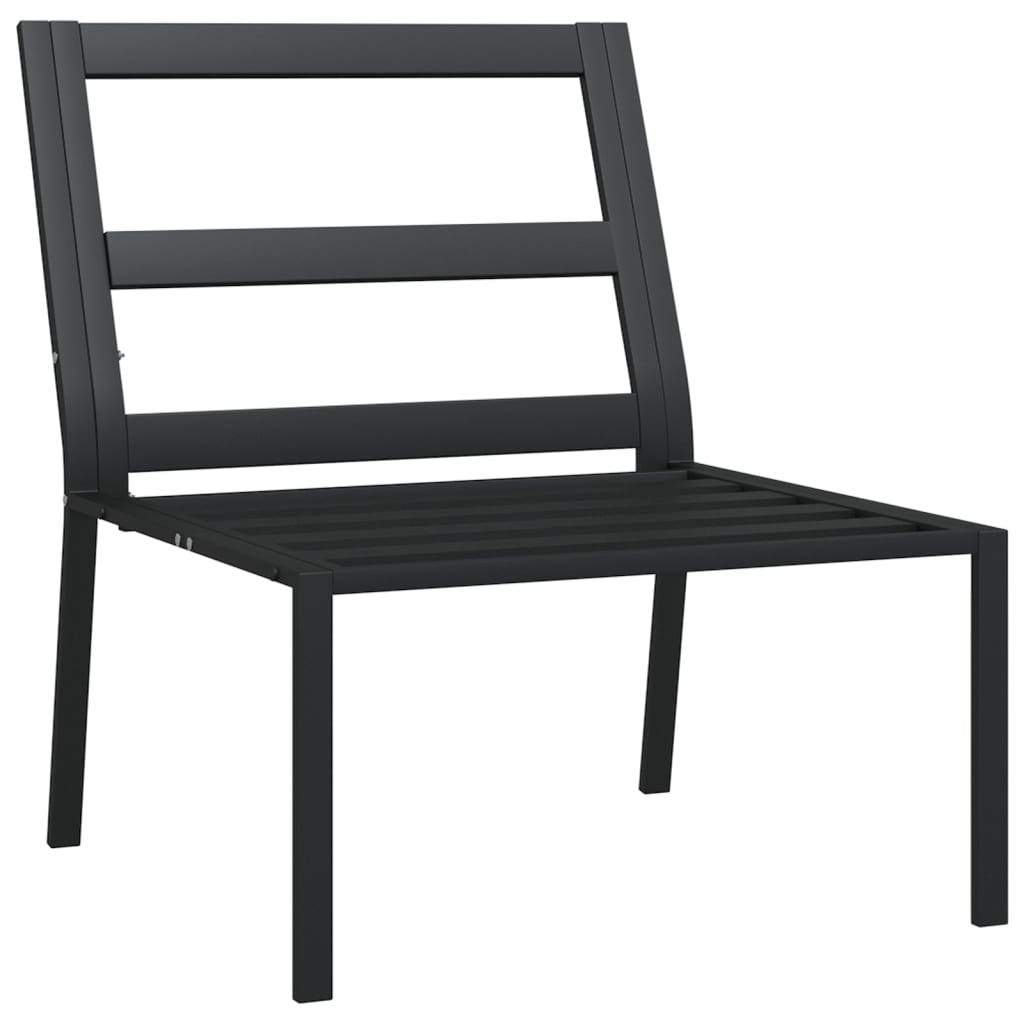 vidaXL Krzesła ogrodowe z szarymi poduszkami, 2 szt, 60x74x79 cm, stal