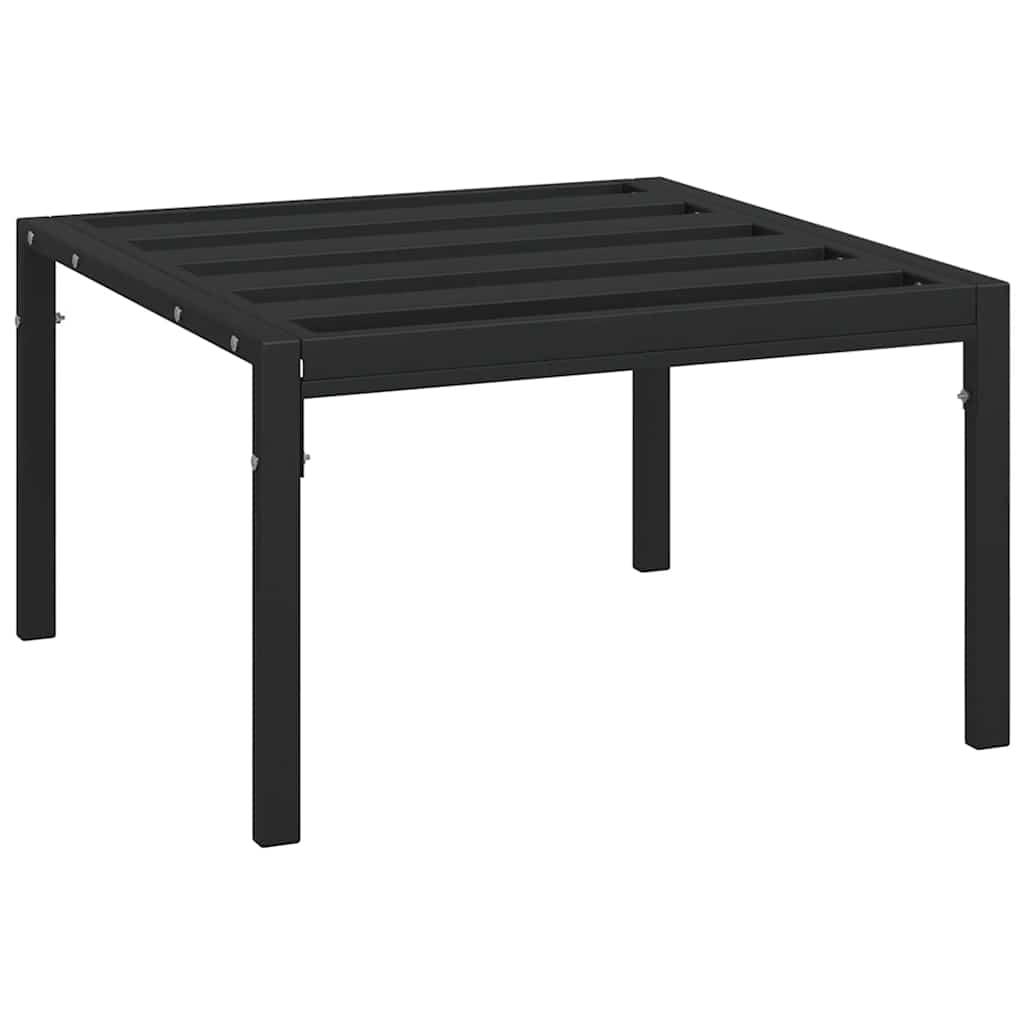 vidaXL Podnóżki ogrodowe z szarymi poduszkami, 2 szt, 60x60x35cm, stal