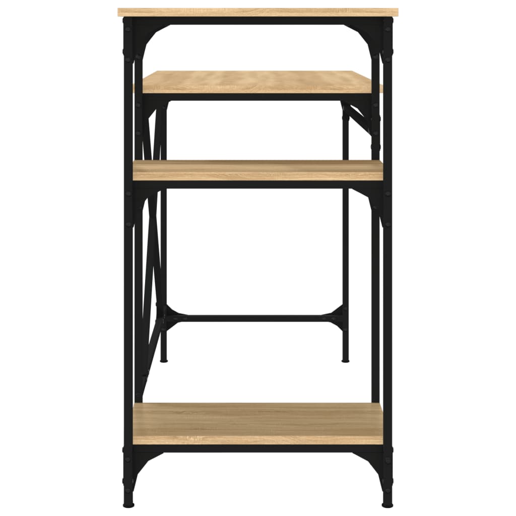 vidaXL Biurko z półkami, dąb sonoma, 105x50x90 cm