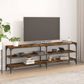 vidaXL Szafka pod TV, przydymiony dąb, 160x30x50 cm