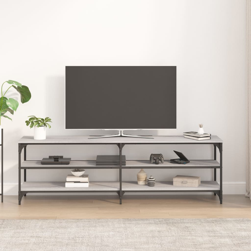 vidaXL Szafka pod telewizor, szary dąb sonoma, 160x30x50 cm