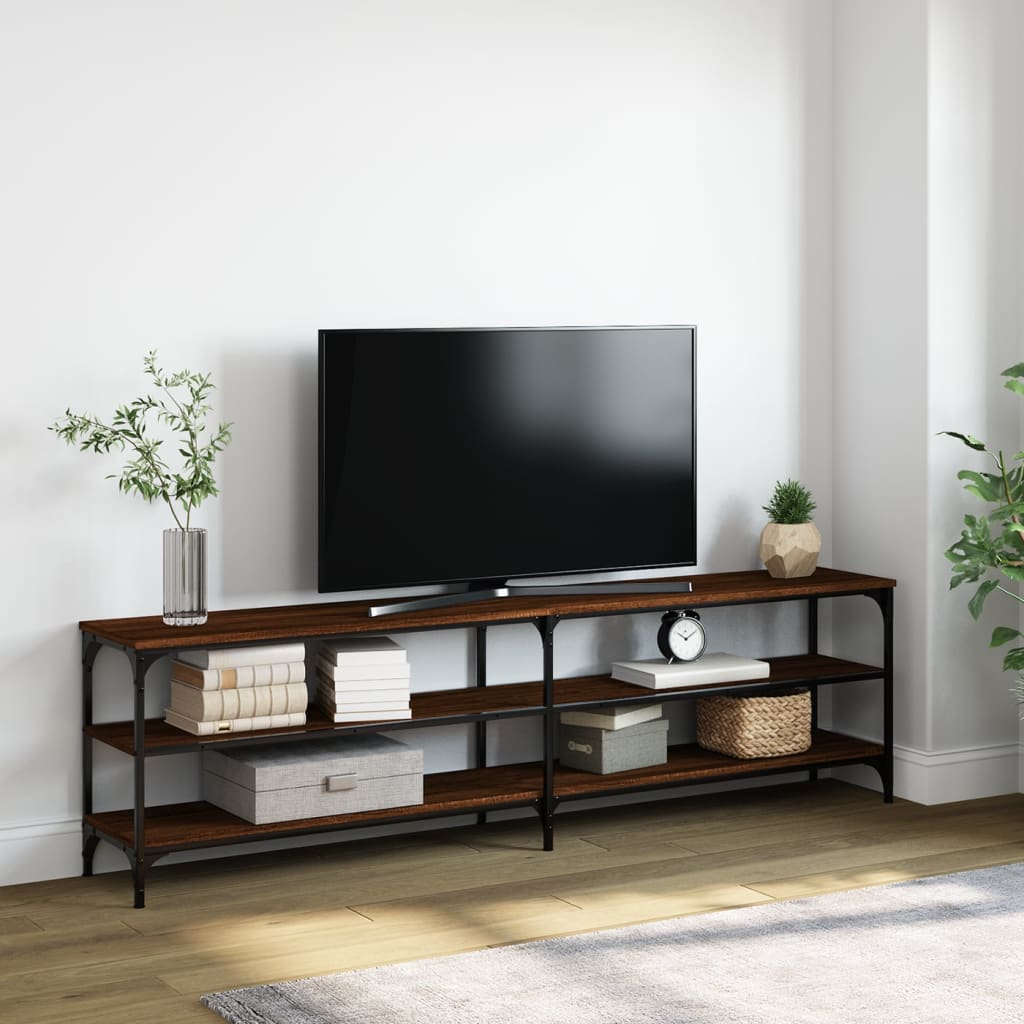 vidaXL Szafka pod telewizor, brązowy dąb, 180x30x50 cm