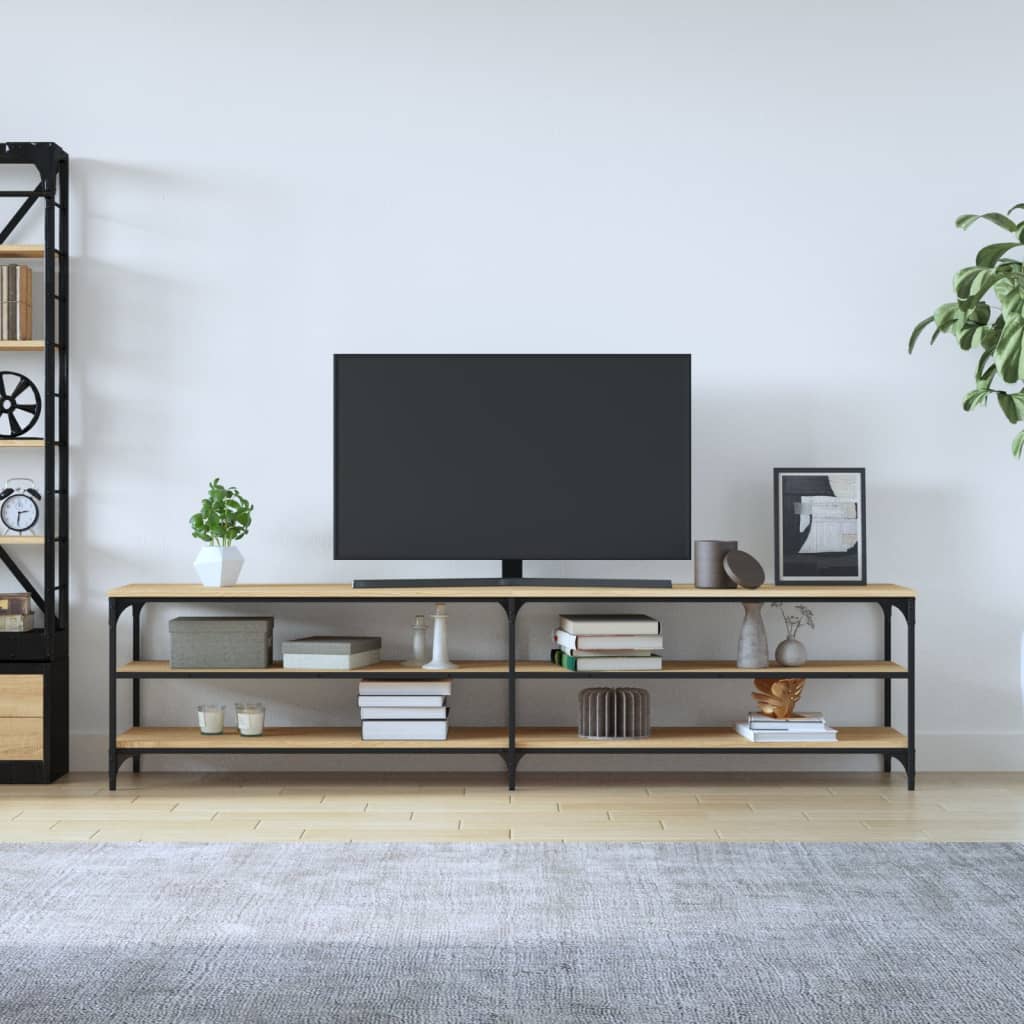 vidaXL Szafka pod telewizor, dąb sonoma, 200x30x50 cm