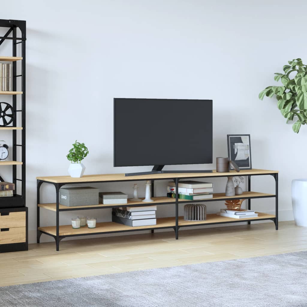vidaXL Szafka pod telewizor, dąb sonoma, 200x30x50 cm