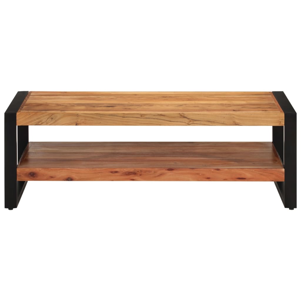 vidaXL Stolik kawowy, 120x55x40 cm, lite drewno akacjowe
