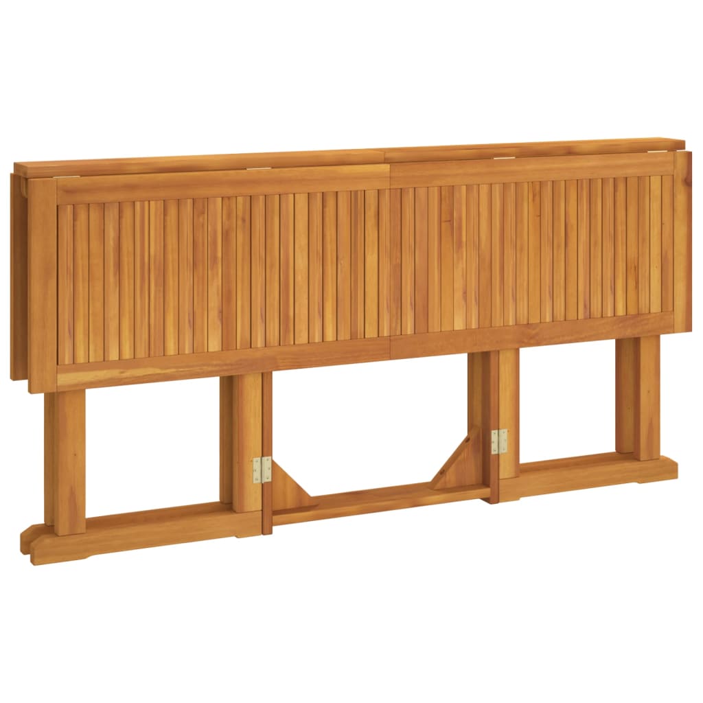 vidaXL Składany stół ogrodowy, 150x90x75 cm, lite drewno tekowe