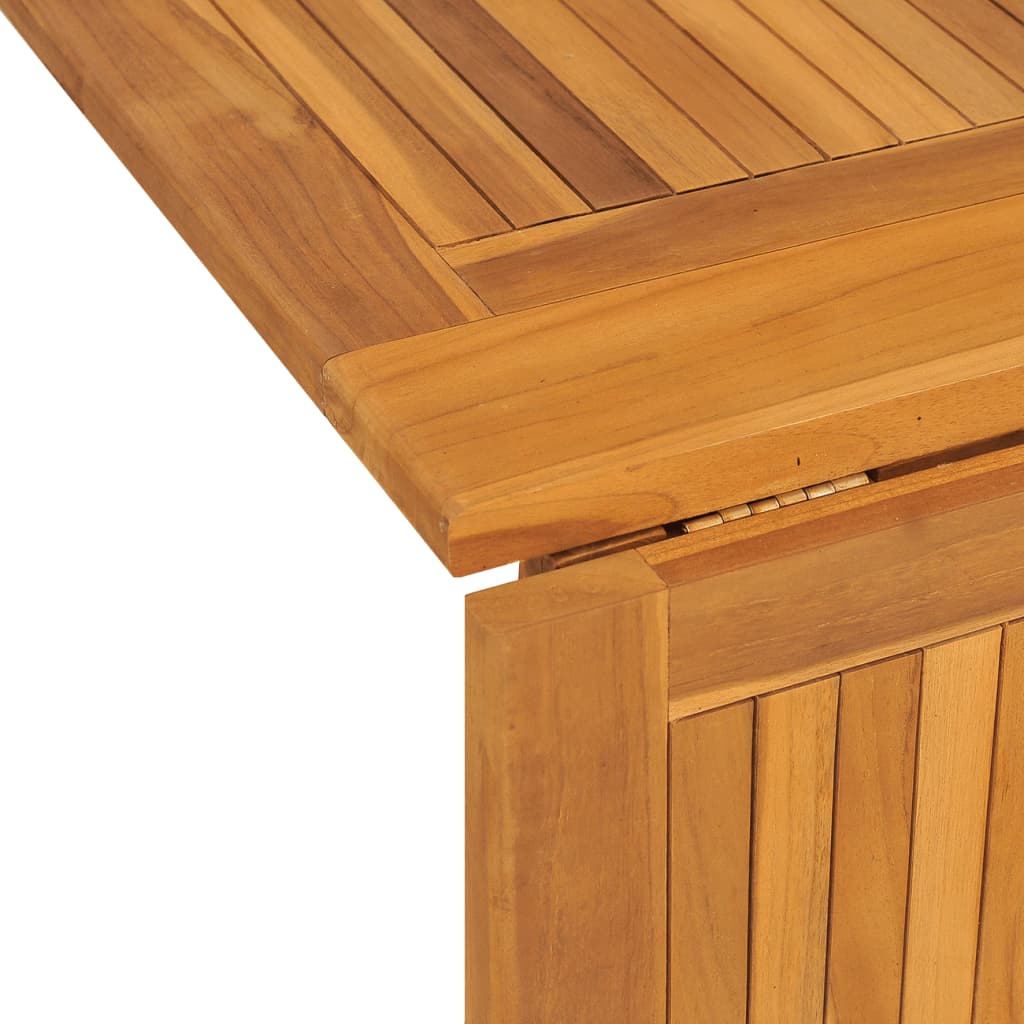 vidaXL Składany stół ogrodowy, 150x90x75 cm, lite drewno tekowe