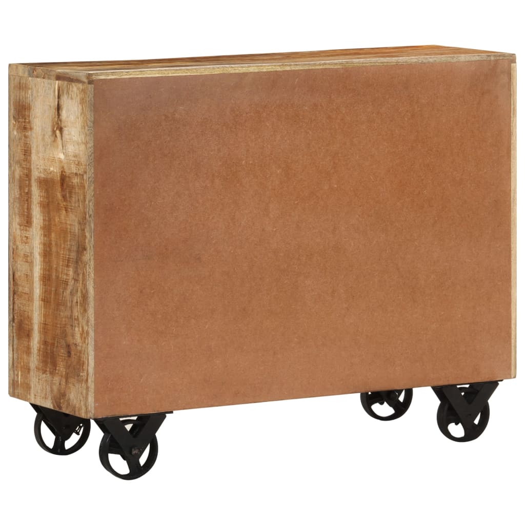 vidaXL Komoda, 80x30x65 cm, lite, surowe drewno mango