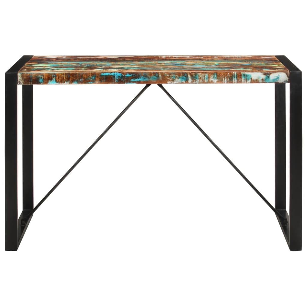 vidaXL Stół, 120x55x76 cm, lite drewno z odzysku