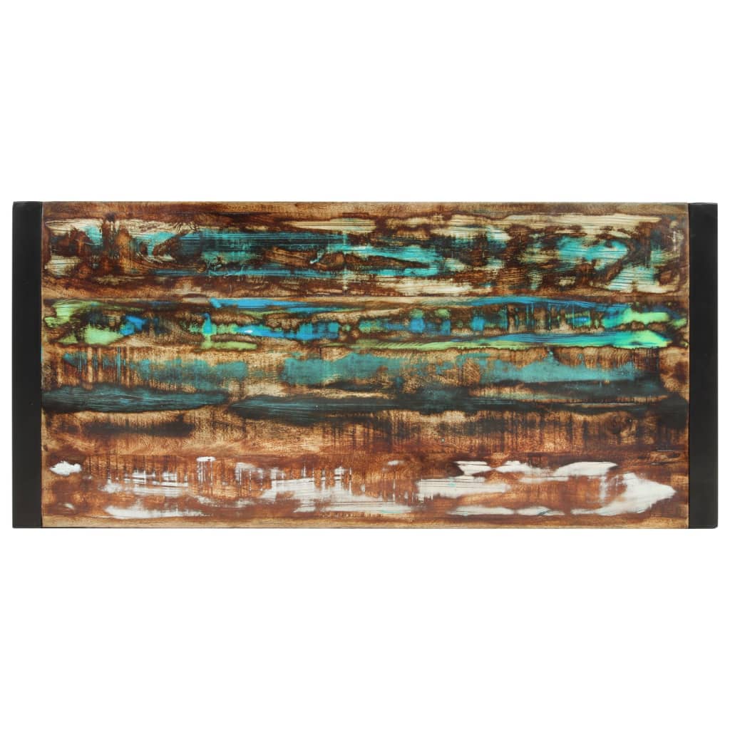 vidaXL Stół, 120x55x76 cm, lite drewno z odzysku