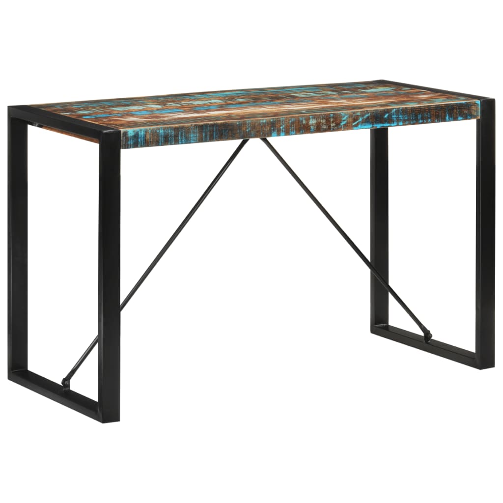 vidaXL Stół, 120x55x76 cm, lite drewno z odzysku