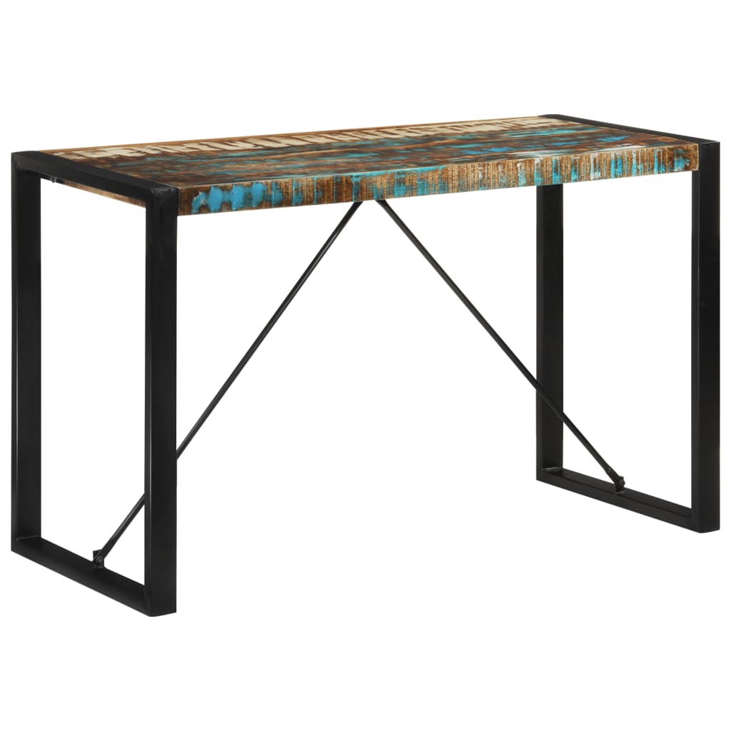 vidaXL Stół, 120x55x76 cm, lite drewno z odzysku