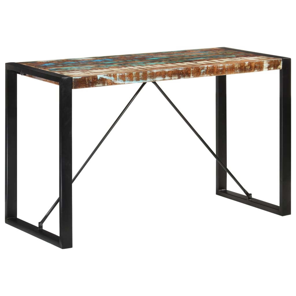 vidaXL Stół, 120x55x76 cm, lite drewno z odzysku