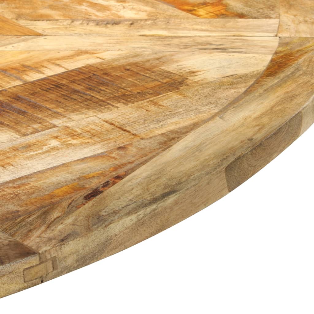 vidaXL Stół do jadalni, Ø150x76 cm, surowe drewno mango