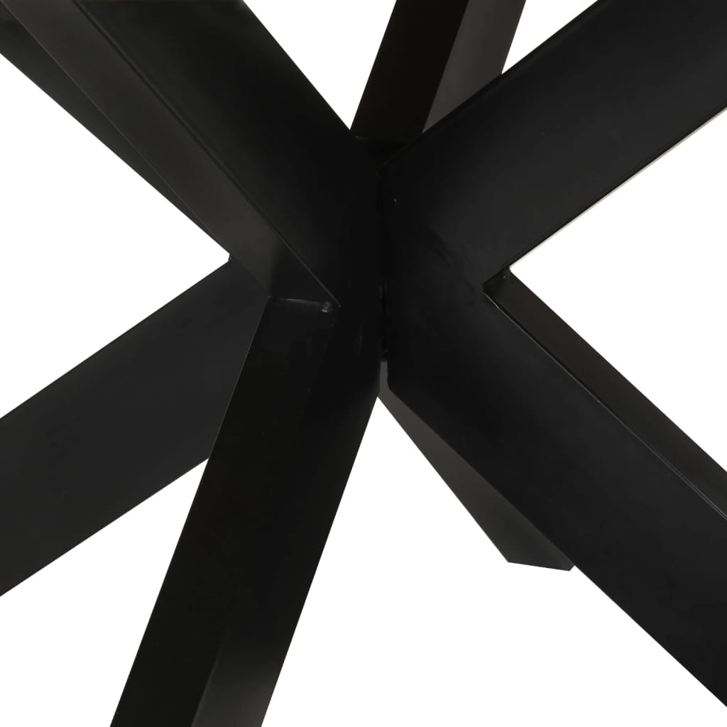 vidaXL Stół do jadalni, Ø150x76 cm, surowe drewno mango