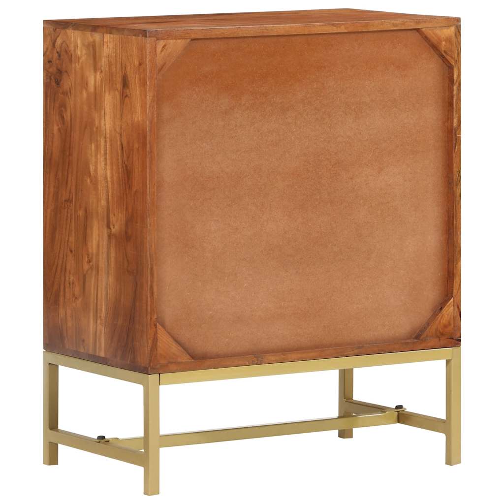 vidaXL Komoda, 60x35x75 cm, lite drewno akacjowe