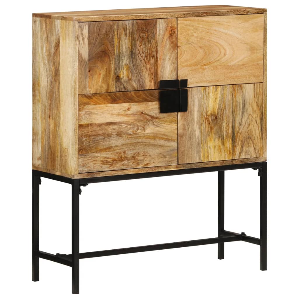 vidaXL Kredens, 80x30x95 cm, surowe drewno mango