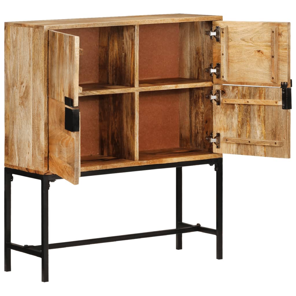 vidaXL Kredens, 80x30x95 cm, surowe drewno mango
