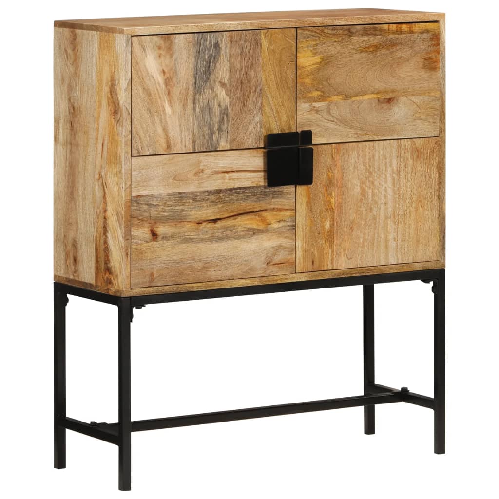 vidaXL Kredens, 80x30x95 cm, surowe drewno mango