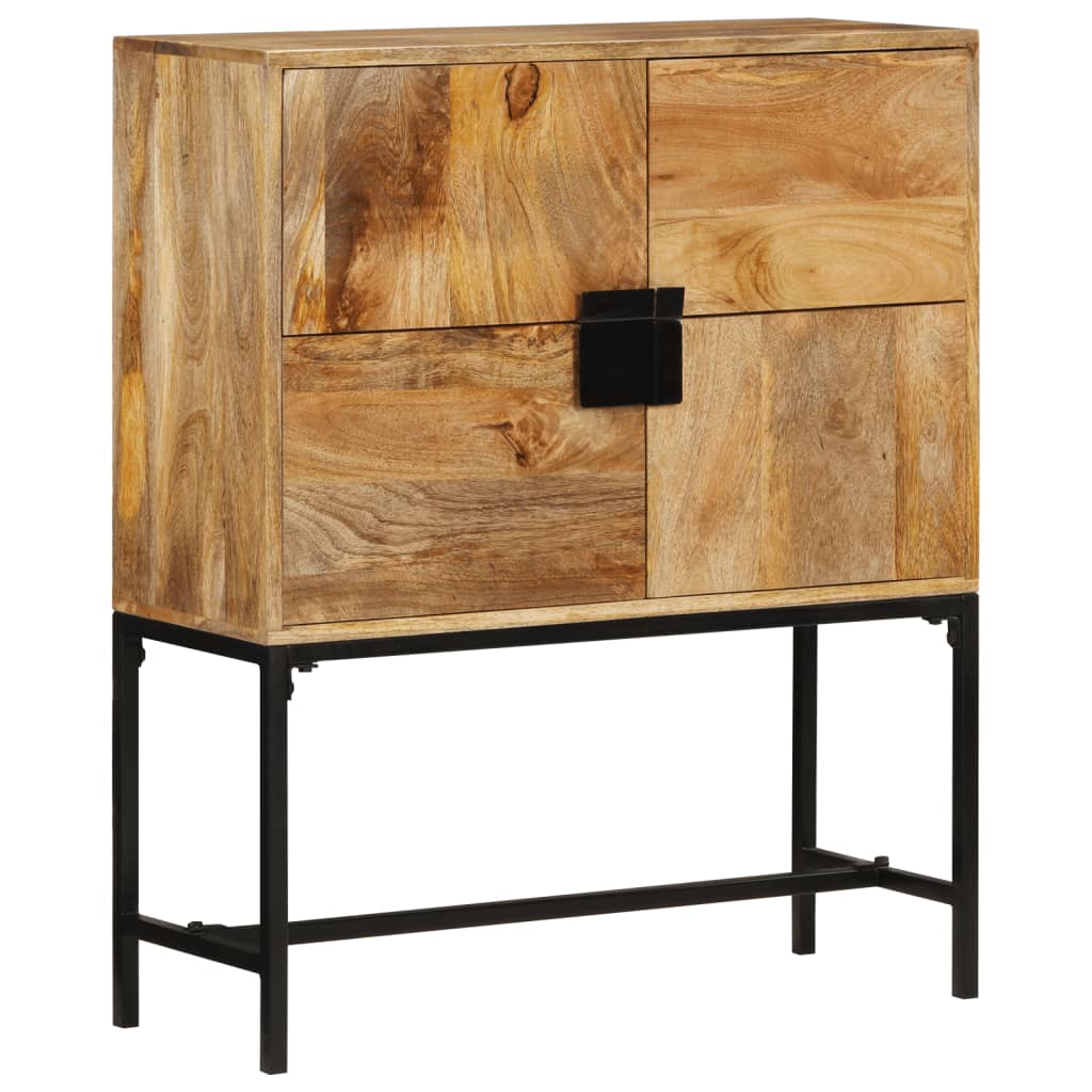vidaXL Kredens, 80x30x95 cm, surowe drewno mango