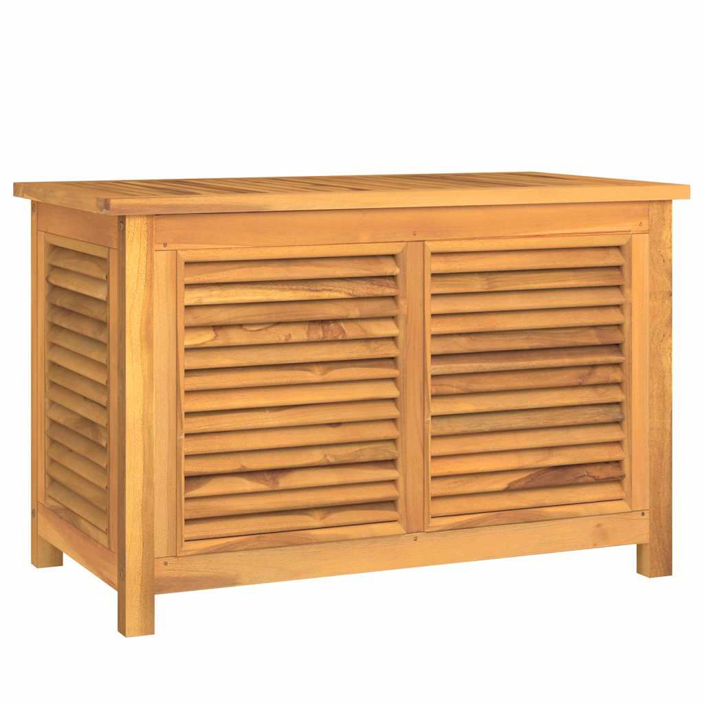 vidaXL Skrzynia ogrodowa z workiem, 90x50x58 cm, lite drewno tekowe