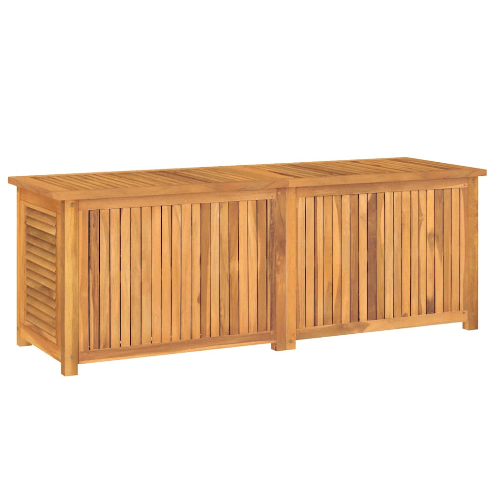 vidaXL Skrzynia ogrodowa z workiem, 150x50x55 cm, lite drewno tekowe