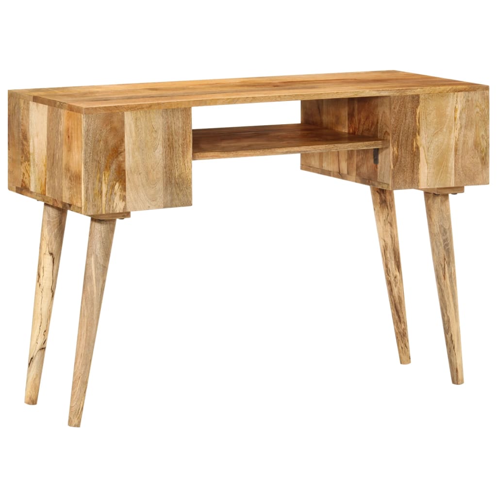 vidaXL Biurko z szufladami, 110x47x76 cm, lite drewno mango
