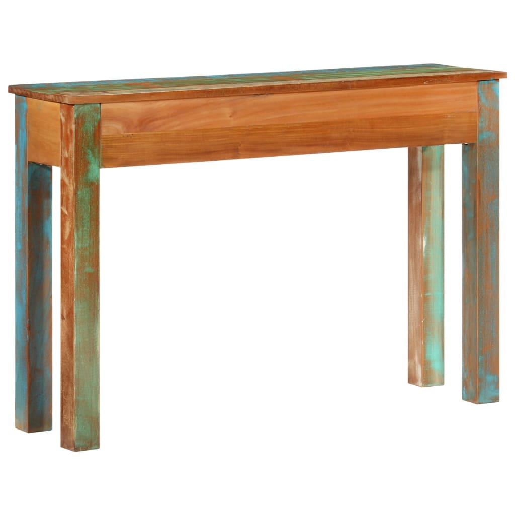 vidaXL Stolik konsolowy, 110x30x75 cm, lite drewno z odzysku
