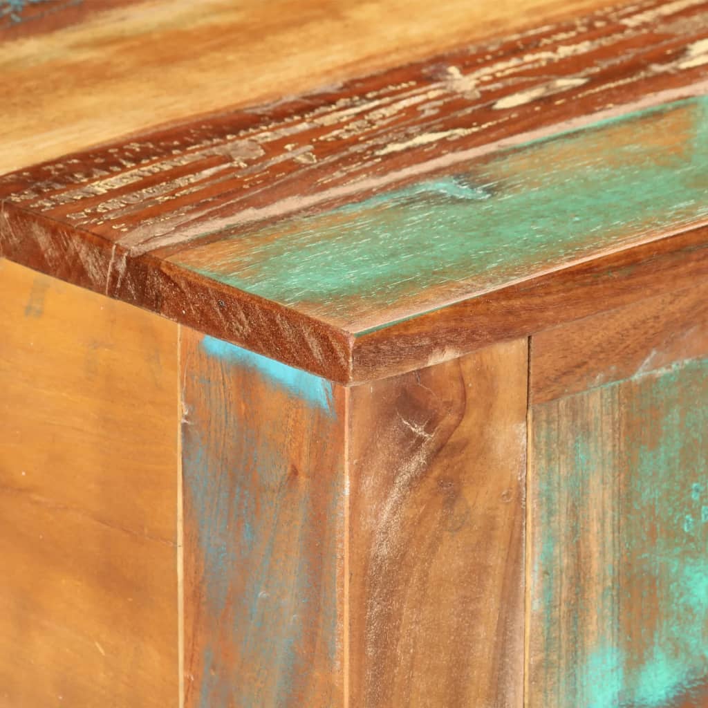 vidaXL Stolik konsolowy, 110x30x75 cm, lite drewno z odzysku