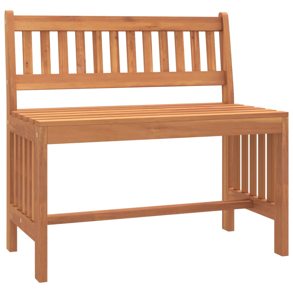 vidaXL Ławka ogrodowa, 80 cm, lite drewno eukaliptusowe