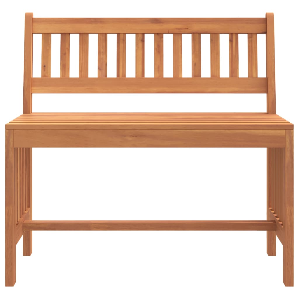 vidaXL Ławka ogrodowa, 80 cm, lite drewno eukaliptusowe